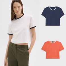 띠어리 오가닉 코튼 링거 티셔츠 THEORY RINGER TEE IN ORGANIC COTTON