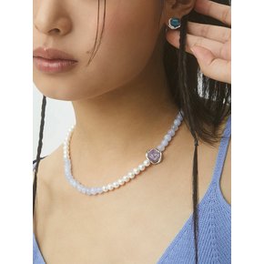 FLEUR KUNZITE NECKLACE