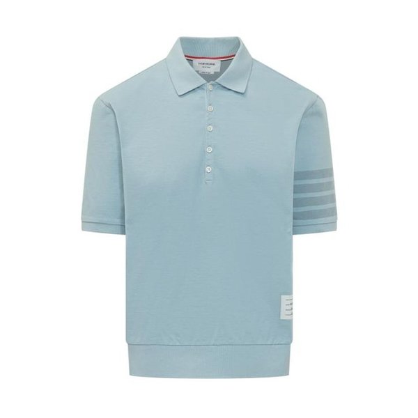 26SS 톰브라운 가먼트 오버다이드 저지 4바 폴로셔츠 MJP236A J0253 480 LIGHT BLUE DOM