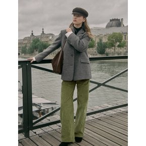 French Corduroy Pants Olive
