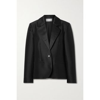 더로우 드루 울 실크 혼방 블레이저 블랙 1647597317180961