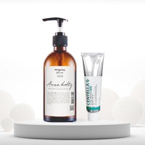 여성 여자 미백 스킨 300ml  세븐틱 알부틴5% 강력 미백 크림 50g 2종 세트 화이트닝 기능성