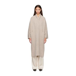 오프 화이트 롱 숄 가디건 AW26C1123Y102 Pebble P01