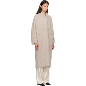 오프 화이트 롱 숄 가디건 AW26C1123Y102 Pebble P01