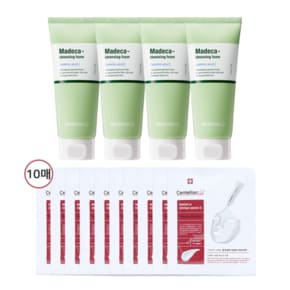 센텔리안24 마데카 amino acid 클렌징 폼 160g 4개 + 더마 마스크3 10매