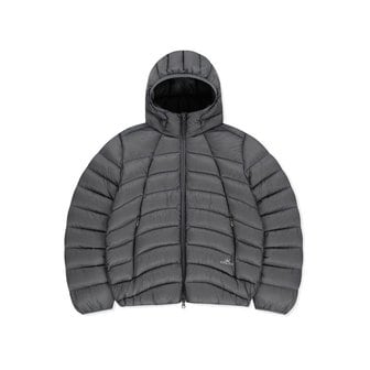 썬러브 Hooded Fly Light Down Jacket Grey