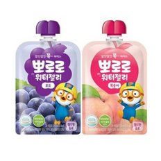 뽀로로 워터젤리 120ml 포도 복숭아 각 10개입_WB74978