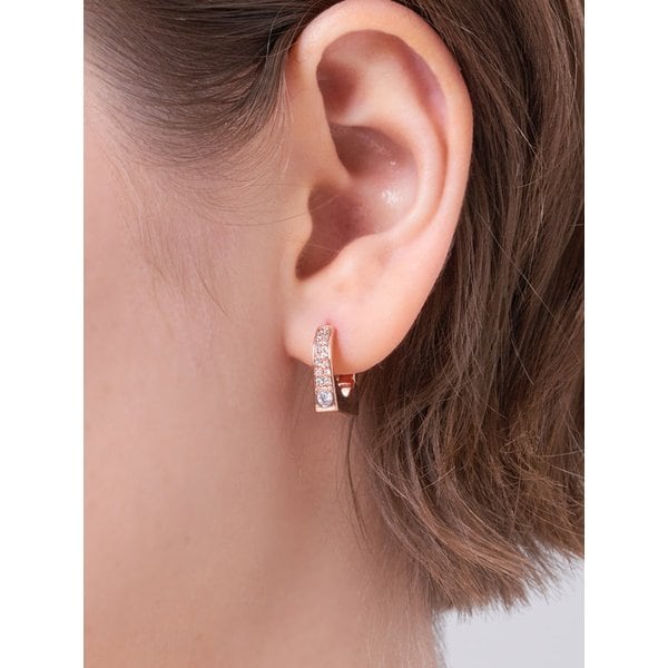 14K 스퀘어 라인 원터치 귀걸이 (gold pin) ELGPEE572