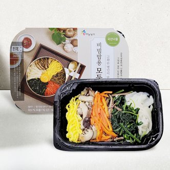 인정식탁 [하늘농가]바로먹는 렌지쿡 비빔밥용 모듬나물 160g x 3팩