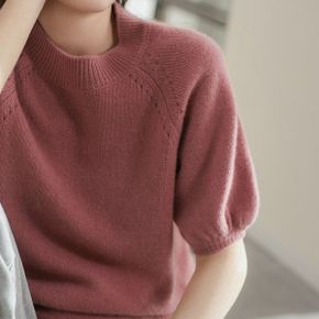 로즈 레이드 반팔 니트_P337976598