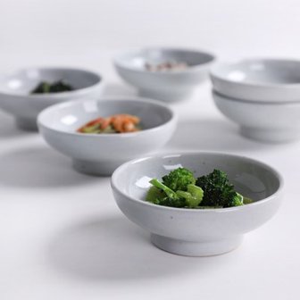 텐바이텐 고백자 꽃 굽 찬기, 국산도자기 3size 택1