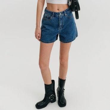 룩캐스트 세린 라인 데님 숏 팬츠 / SERIN LINE DENIM SHORT PANTS_3colors
