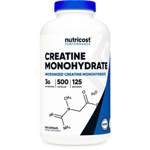뉴트리코스트 크레아틴 모노하이드레이트 분말 가루 파우더 Creatine 500캡슐