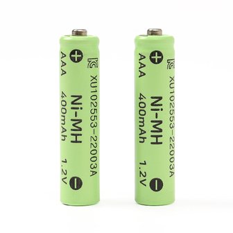 굿즈트리 400mAh 니켈수소 AAA 충전지 2p세트 충전용건전지