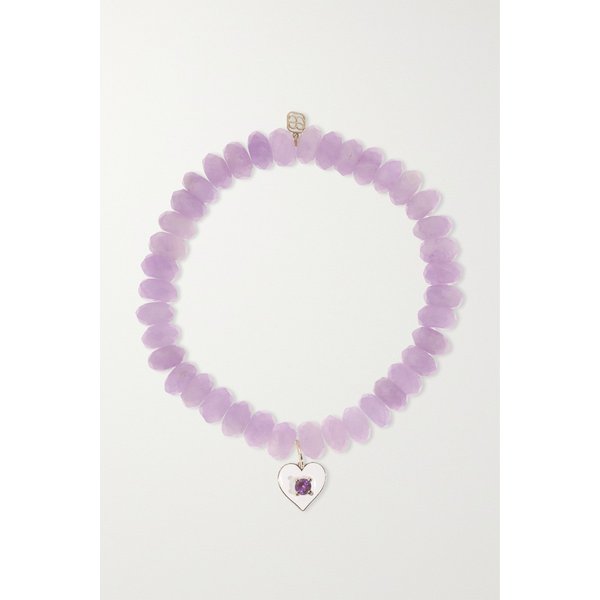 시드니에반 14k 골드 애미시스트 에나멜 브레이슬릿 1647597292112788