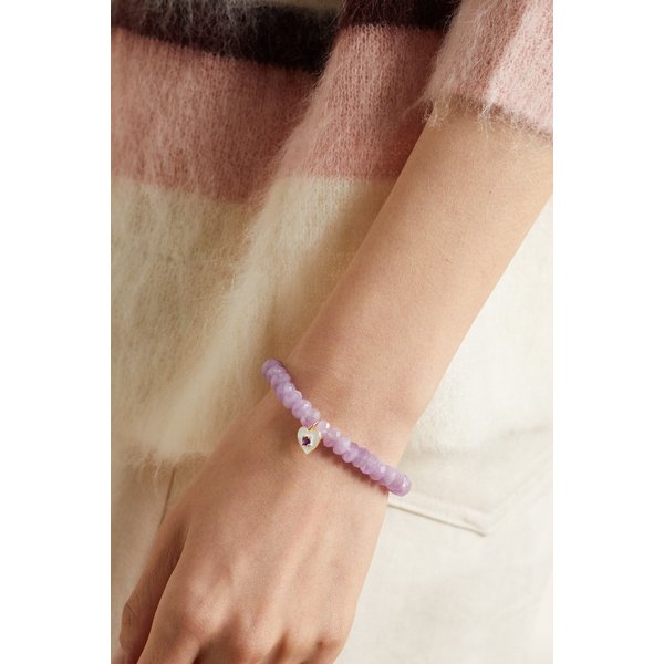 시드니에반 14k 골드 애미시스트 에나멜 브레이슬릿 1647597292112788