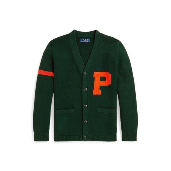 폴로 키즈 남아 8-18세 코튼 브이넥 레터 카디건(CWPOSWEY6820654300)