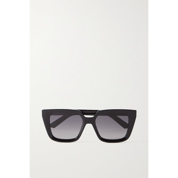 디올 Diormidnight S1i Oversized Square-frame Acetate Sunglasses 블랙 1647597289085451