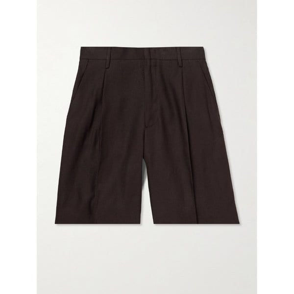 NN.07 Kay 1808 스트레이트 레그 플리츠 ECOVERO 코튼 리넨 블렌드 쇼츠 46376663163026329