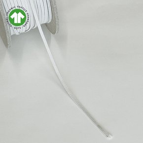 [유럽산] 오가닉 코튼 고무밴드 3mm 1마yd 내추럴 / 비건 면 천연고무 천연염색 가능