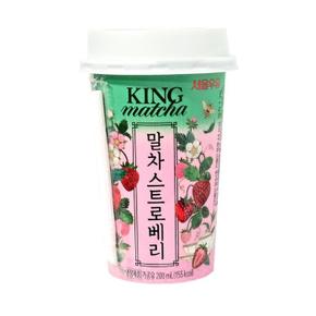 서울우유 말차 스트로베리 컵 200ml 10입