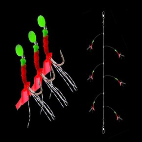 전어 고등어 볼락 낚시 어피 카드채비 6단
