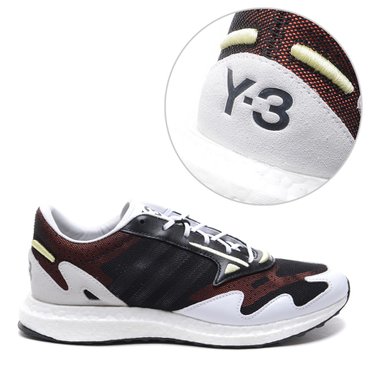 Y-3 20SS 남성 Y-3 RHISU RUN 스니커즈 (FU9180_BLACK_WHITE_20S)