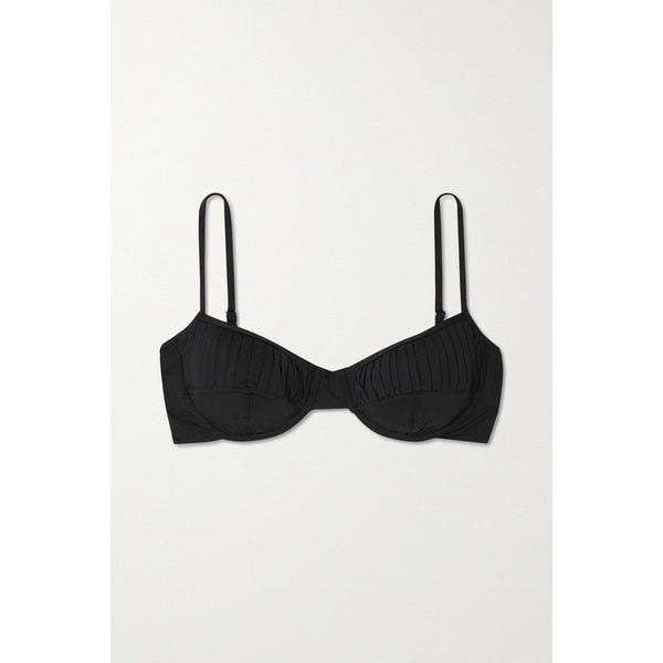 피쉬 Net Sustain Italia Pleated Recycled Underwired Bikini Top 블랙 32027475400287920