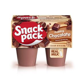 [해외직구] Snack Pack 스낵팩 초콜릿 푸딩 컵 4입 4팩