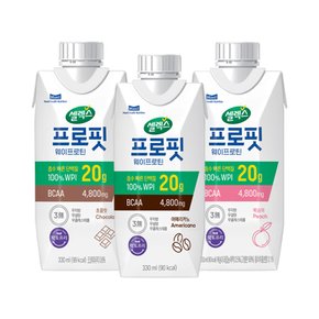 프로핏 웨이프로틴 드링크 3종 초콜릿/복숭아/아메리카노 (WPI)330ml 24팩/분리유청 단백질