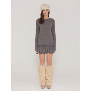 ALICE HAIRY REVERSIBLE FUR WARMER - CAMEL