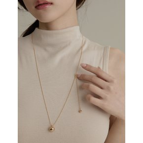 드롭 볼 포인트 롱 목걸이