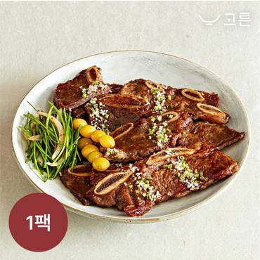 윙잇 [고른] LA갈비 1500g 1팩 (1팩, 4인분)