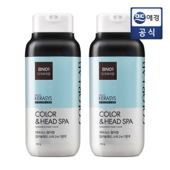 케라시스 컬러 헤드스파 염색제 250g x 1개 다크브라운