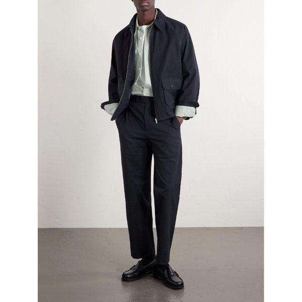 보디 스트레이트 코튼 블렌드 시어서커 팬츠 46376663162957759