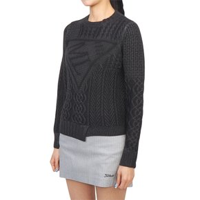 골프웨어 여성 니트 MCW 4C AB52 BLACK