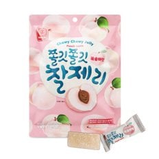 한진식품 쫄깃쫄깃 찰제리 복숭아맛 150g 5봉