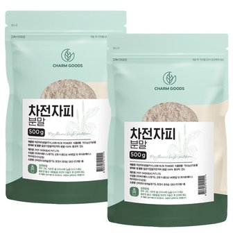 참굿즈 식이섬유 차전자피 분말 500g 2팩