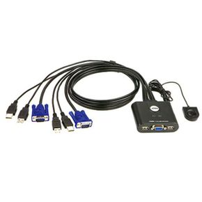 ATEN USB 케이블 KVM 스위치 2포트 CS22U