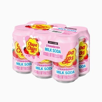  츄파춥스 딸기밀크소다 제로 350ml 12캔