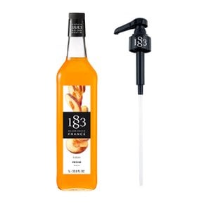 1883 복숭아 피치 시럽 1000ml + 1883 시럽 펌프 세트