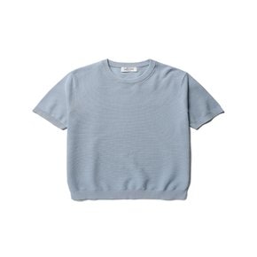 24 S/S 가로조직 라운드 반팔니트 4종 택1[NEE2ER1908]