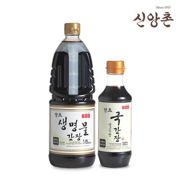 신앙촌 [9/12(목)오전8시 주문마감][신앙촌] 양조 생명물간장 1.8L+국간장500mL