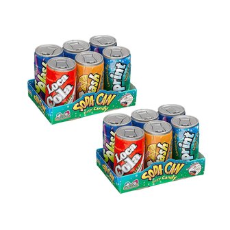  키즈매니아  미니  소다  캔  탄산  캔디  708g-  4가지  맛(12팩)