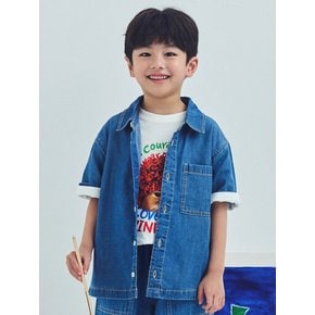 25년 SS (공용) 에코 헤지 데님 셔츠 MKF2WC3012