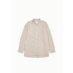 크리스타세야 26SS Handmade Classic Collar Shirt, White / Orange Check