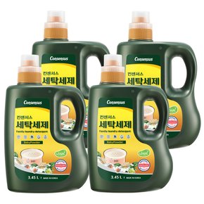 표준형 순한 세탁세제 베이비파우더 3.45L x4개