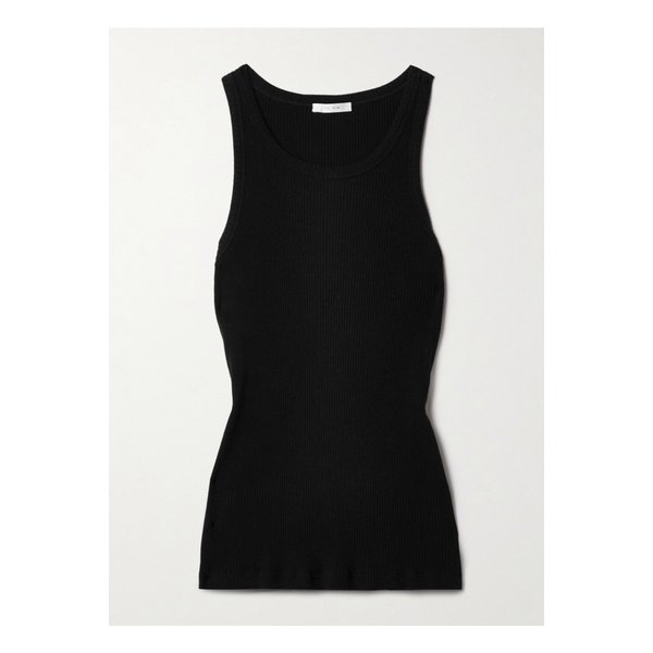 미스티 골지 코튼 저지 탱크 블랙 1647597335450318