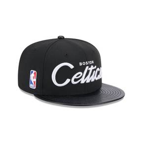 [해외] 1049915 뉴에라 모자 NBA 보스턴 셀틱스 Faux Leather Visor 9FIFTY Hat