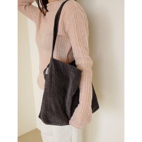 Corduroy shoulder bag (brown)